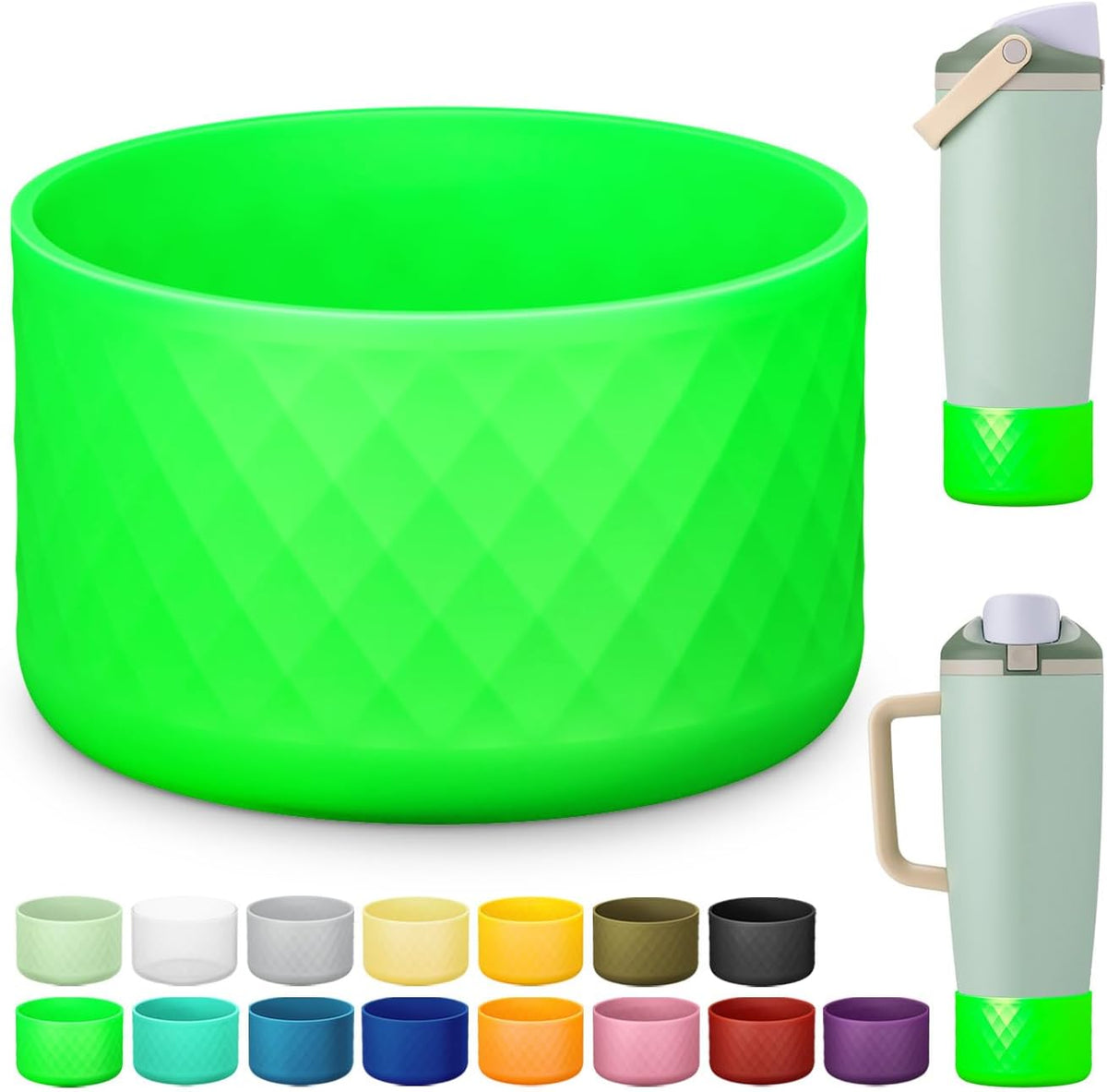 Silicone Boot for Owala 30oz & 40oz FreeSip Sway Bottles & Tumblers, Anti-Slip, Scratch-Resistant, Stability Enhancer, Protective Sleeve Accessories