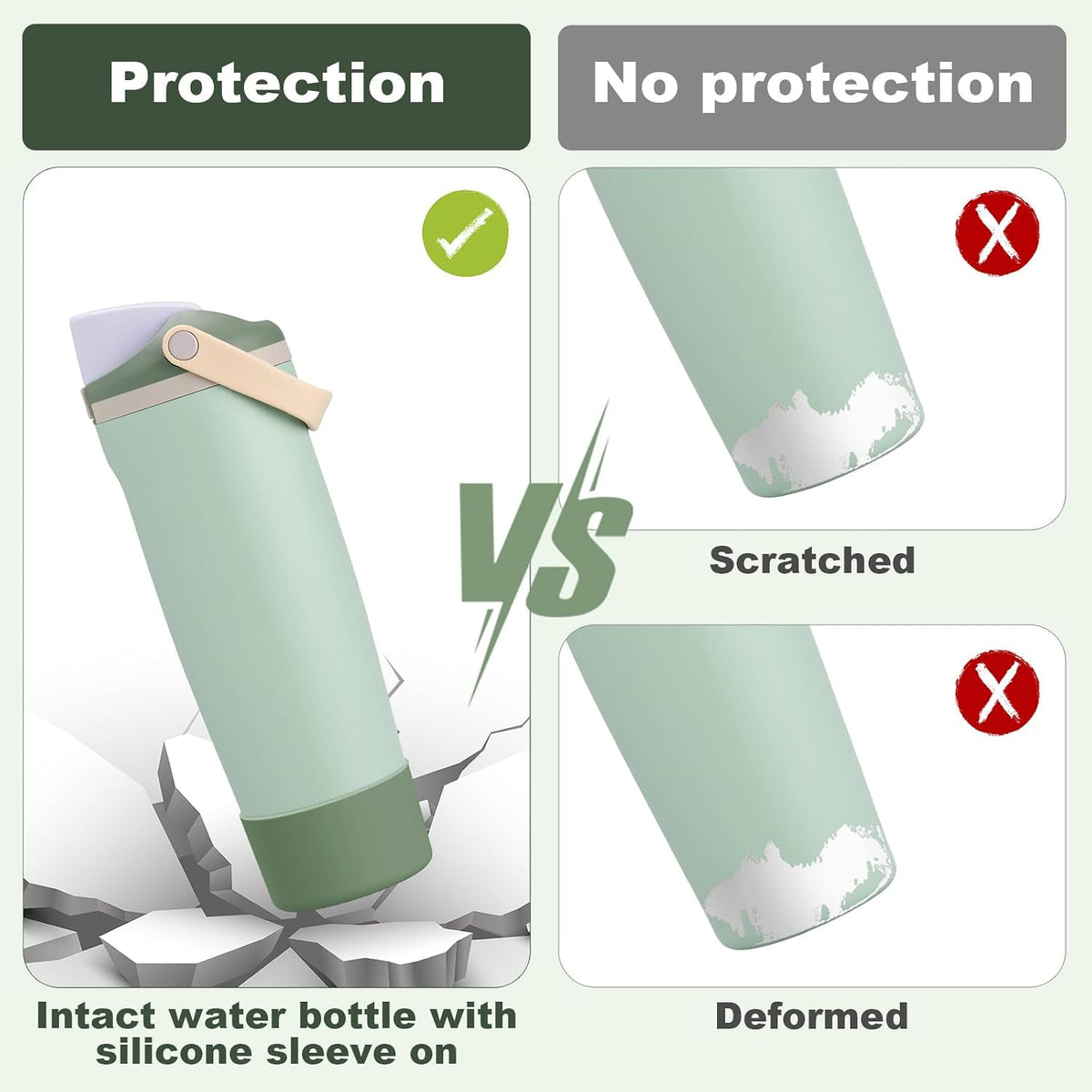 Silicone Boot for Owala 30oz & 40oz FreeSip Sway Bottles & Tumblers, Anti-Slip, Scratch-Resistant, Stability Enhancer, Protective Sleeve Accessories