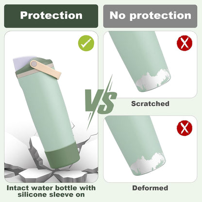 Silicone Boot for Owala 30oz & 40oz FreeSip Sway Bottles & Tumblers, Anti-Slip, Scratch-Resistant, Stability Enhancer, Protective Sleeve Accessories