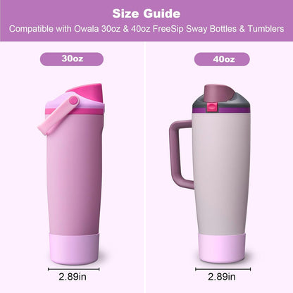 Silicone Boot for Owala 30oz & 40oz FreeSip Sway Bottles & Tumblers, Anti-Slip, Scratch-Resistant, Stability Enhancer, Protective Sleeve Accessories