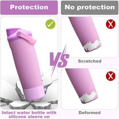 Silicone Boot for Owala 30oz & 40oz FreeSip Sway Bottles & Tumblers, Anti-Slip, Scratch-Resistant, Stability Enhancer, Protective Sleeve Accessories