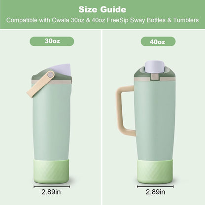 Silicone Boot for Owala 30oz & 40oz FreeSip Sway Bottles & Tumblers, Anti-Slip, Scratch-Resistant, Stability Enhancer, Protective Sleeve Accessories