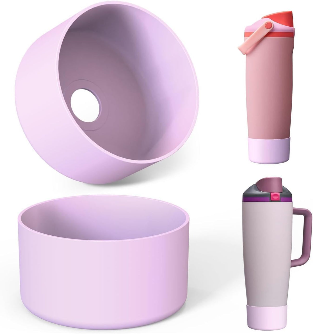 Silicone Boot for Owala 30oz & 40oz FreeSip Sway Bottles & Tumblers, Anti-Slip, Scratch-Resistant, Stability Enhancer, Protective Sleeve Accessories