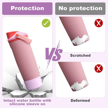 Silicone Boot for Owala 30oz & 40oz FreeSip Sway Bottles & Tumblers, Anti-Slip, Scratch-Resistant, Stability Enhancer, Protective Sleeve Accessories