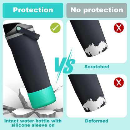 Silicone Boot for Owala 30oz & 40oz FreeSip Sway Bottles & Tumblers, Anti-Slip, Scratch-Resistant, Stability Enhancer, Protective Sleeve Accessories