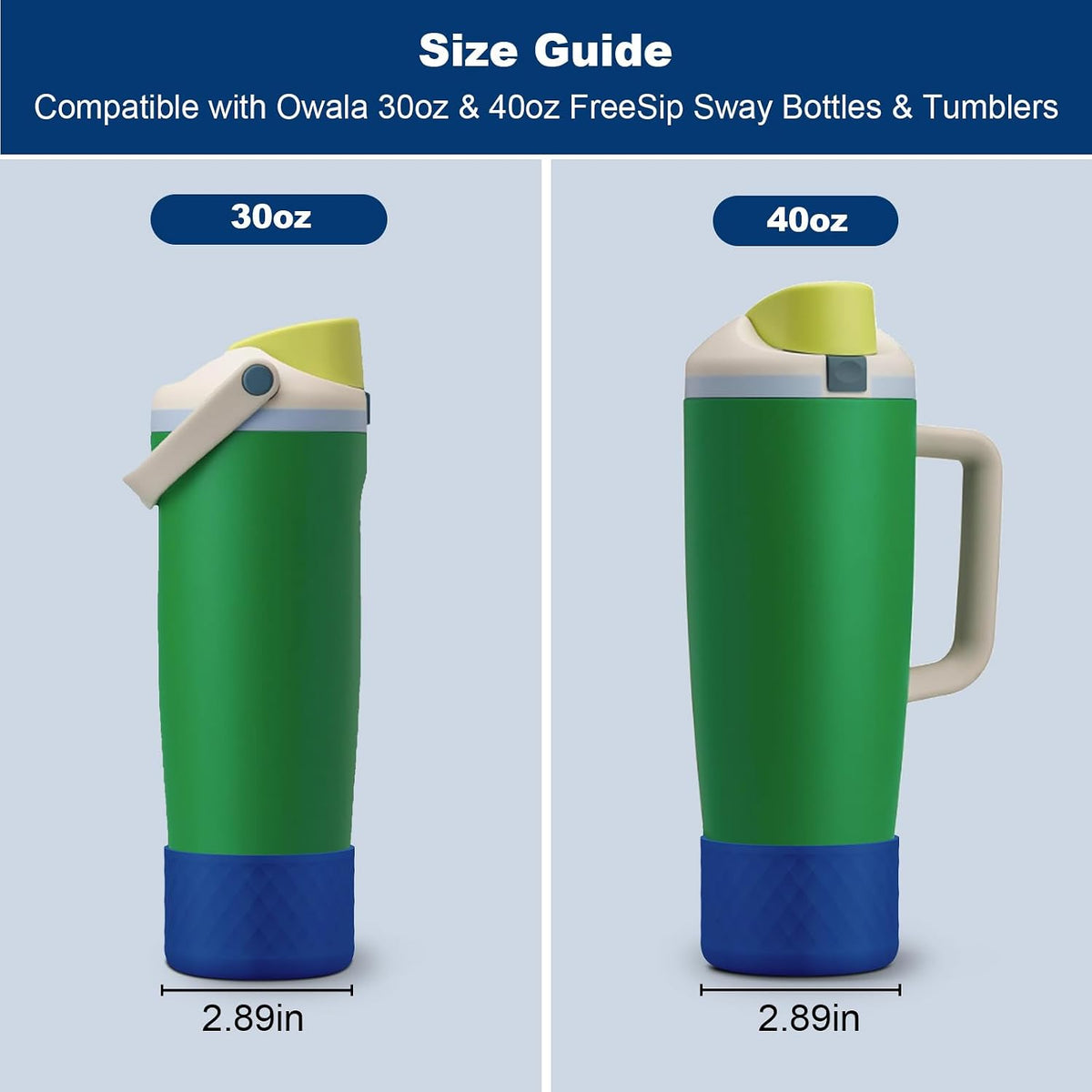 Silicone Boot for Owala 30oz & 40oz FreeSip Sway Bottles & Tumblers, Anti-Slip, Scratch-Resistant, Stability Enhancer, Protective Sleeve Accessories