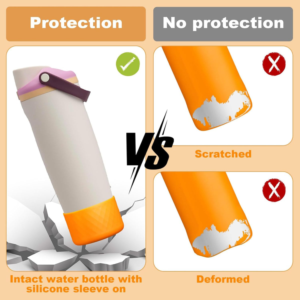 Silicone Boot for Owala 30oz & 40oz FreeSip Sway Bottles & Tumblers, Anti-Slip, Scratch-Resistant, Stability Enhancer, Protective Sleeve Accessories