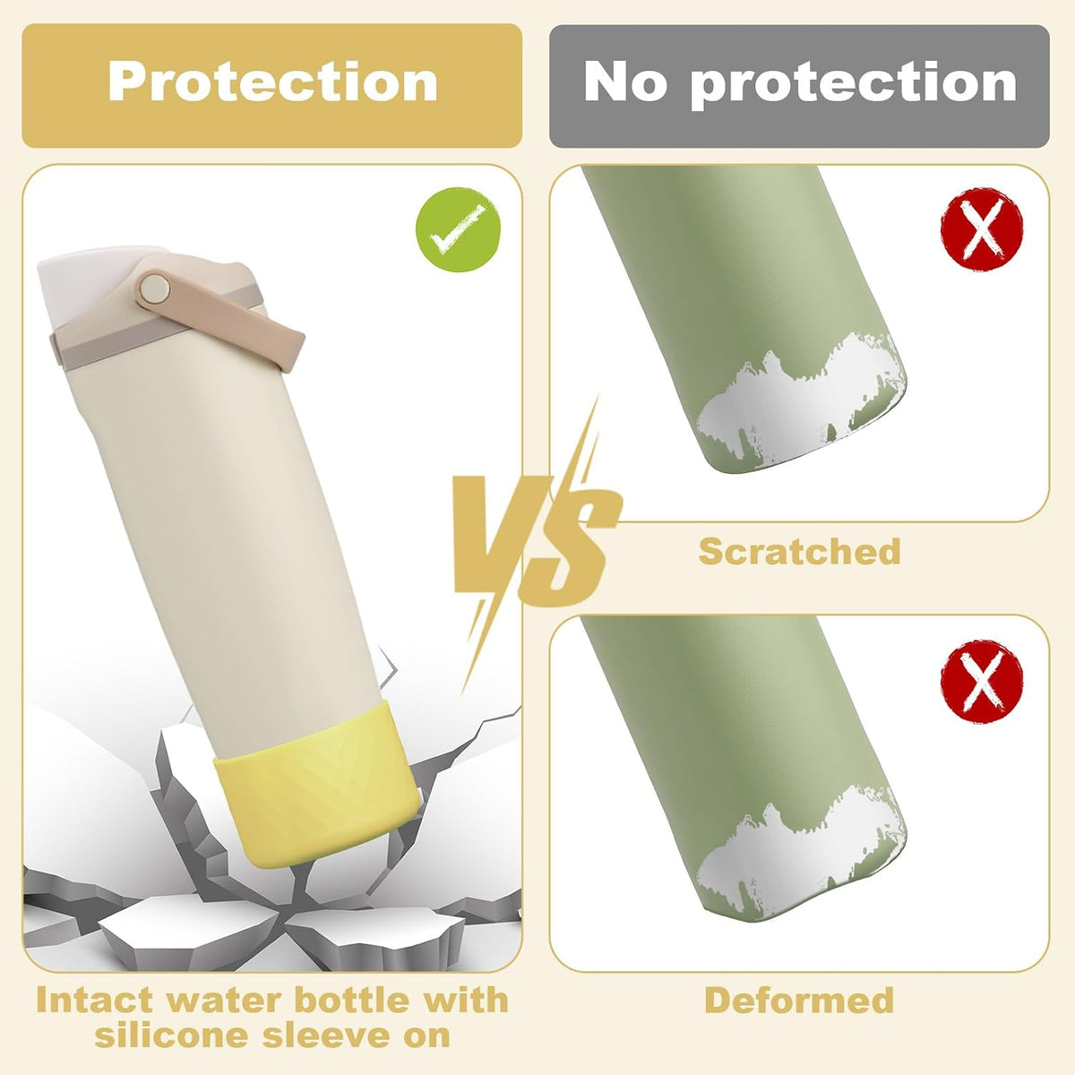 Silicone Boot for Owala 30oz & 40oz FreeSip Sway Bottles & Tumblers, Anti-Slip, Scratch-Resistant, Stability Enhancer, Protective Sleeve Accessories