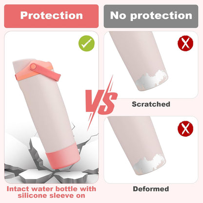 Silicone Boot for Owala 30oz & 40oz FreeSip Sway Bottles & Tumblers, Anti-Slip, Scratch-Resistant, Stability Enhancer, Protective Sleeve Accessories