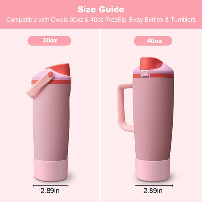 Silicone Boot for Owala 30oz & 40oz FreeSip Sway Bottles & Tumblers, Anti-Slip, Scratch-Resistant, Stability Enhancer, Protective Sleeve Accessories