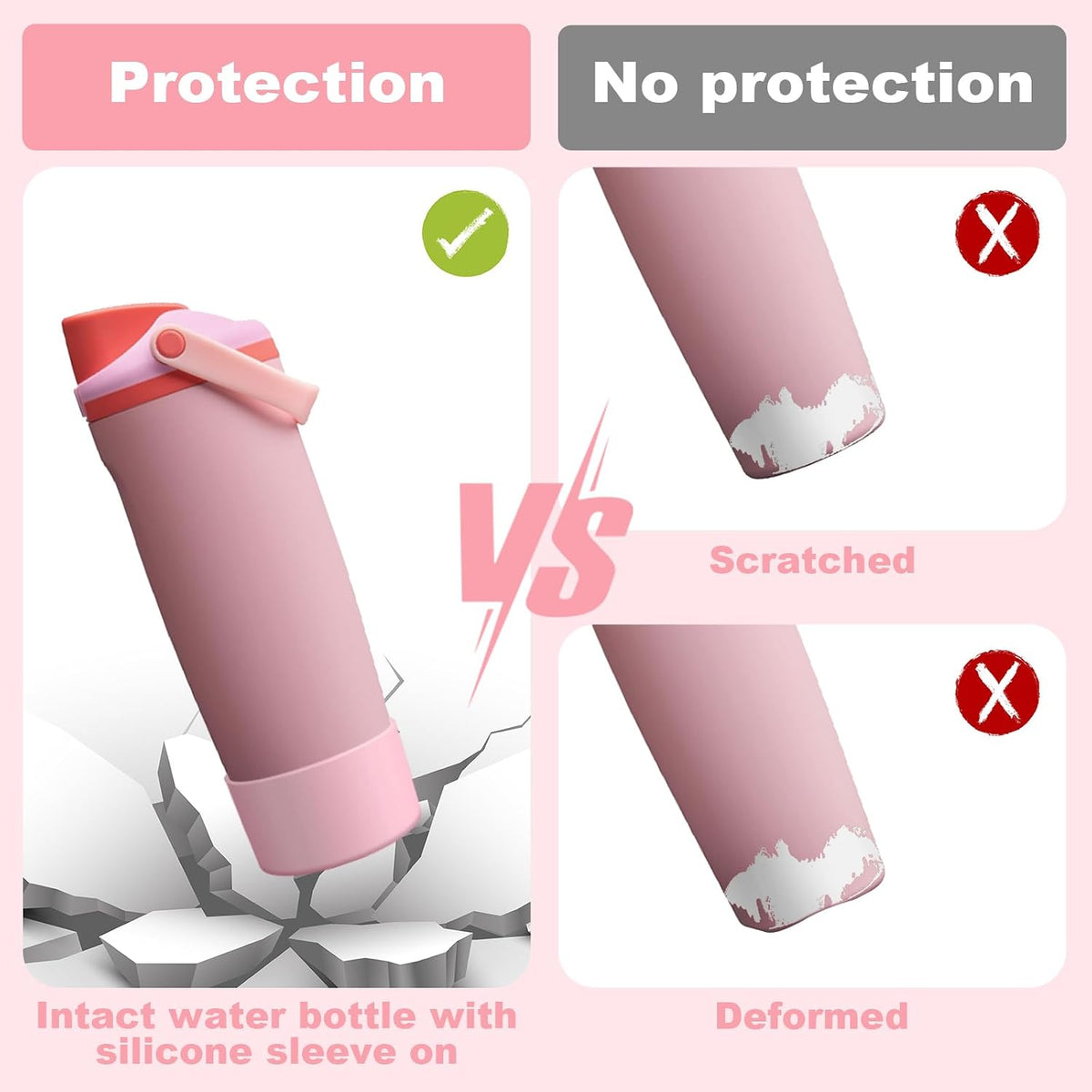 Silicone Boot for Owala 30oz & 40oz FreeSip Sway Bottles & Tumblers, Anti-Slip, Scratch-Resistant, Stability Enhancer, Protective Sleeve Accessories