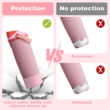 Silicone Boot for Owala 30oz & 40oz FreeSip Sway Bottles & Tumblers, Anti-Slip, Scratch-Resistant, Stability Enhancer, Protective Sleeve Accessories