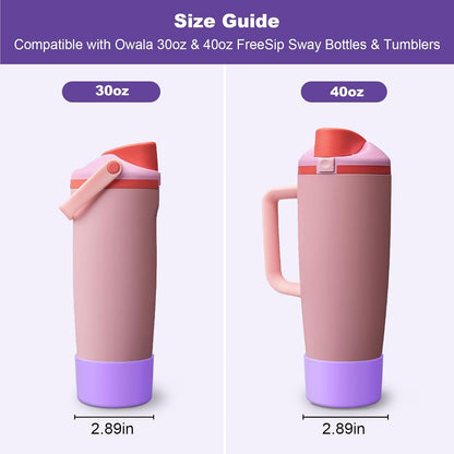 Silicone Boot for Owala 30oz & 40oz FreeSip Sway Bottles & Tumblers, Anti-Slip, Scratch-Resistant, Stability Enhancer, Protective Sleeve Accessories