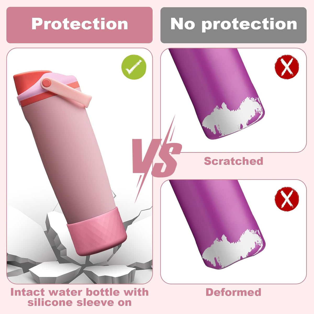 Silicone Boot for Owala 30oz & 40oz FreeSip Sway Bottles & Tumblers, Anti-Slip, Scratch-Resistant, Stability Enhancer, Protective Sleeve Accessories