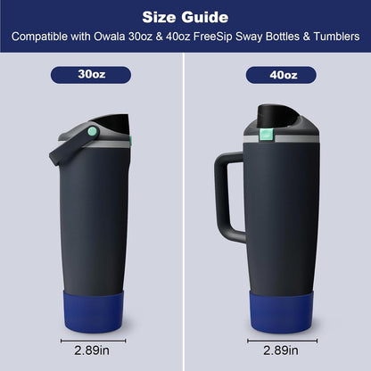 Silicone Boot for Owala 30oz & 40oz FreeSip Sway Bottles & Tumblers, Anti-Slip, Scratch-Resistant, Stability Enhancer, Protective Sleeve Accessories