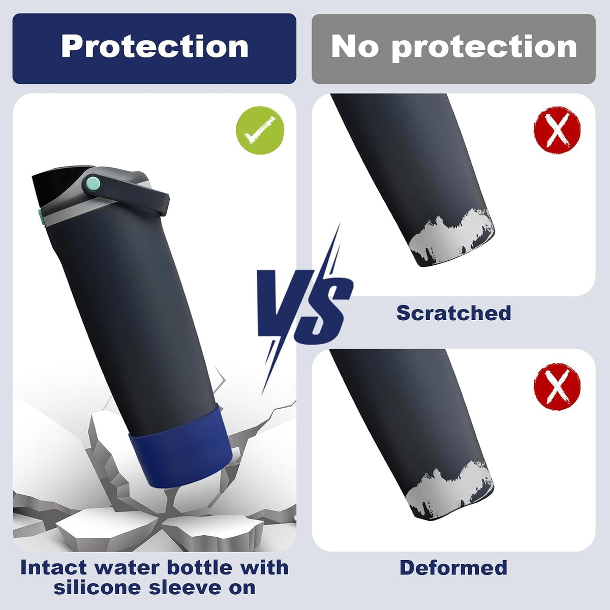 Silicone Boot for Owala 30oz & 40oz FreeSip Sway Bottles & Tumblers, Anti-Slip, Scratch-Resistant, Stability Enhancer, Protective Sleeve Accessories