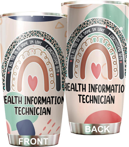 Let All You Do Be Done In Love Postal Clerk Tumbler Stainless Steel 20oz, Office Gifts Women Men Work Friends Coworker, Driking Coffee Cup For Birthday Christmas - Colors M