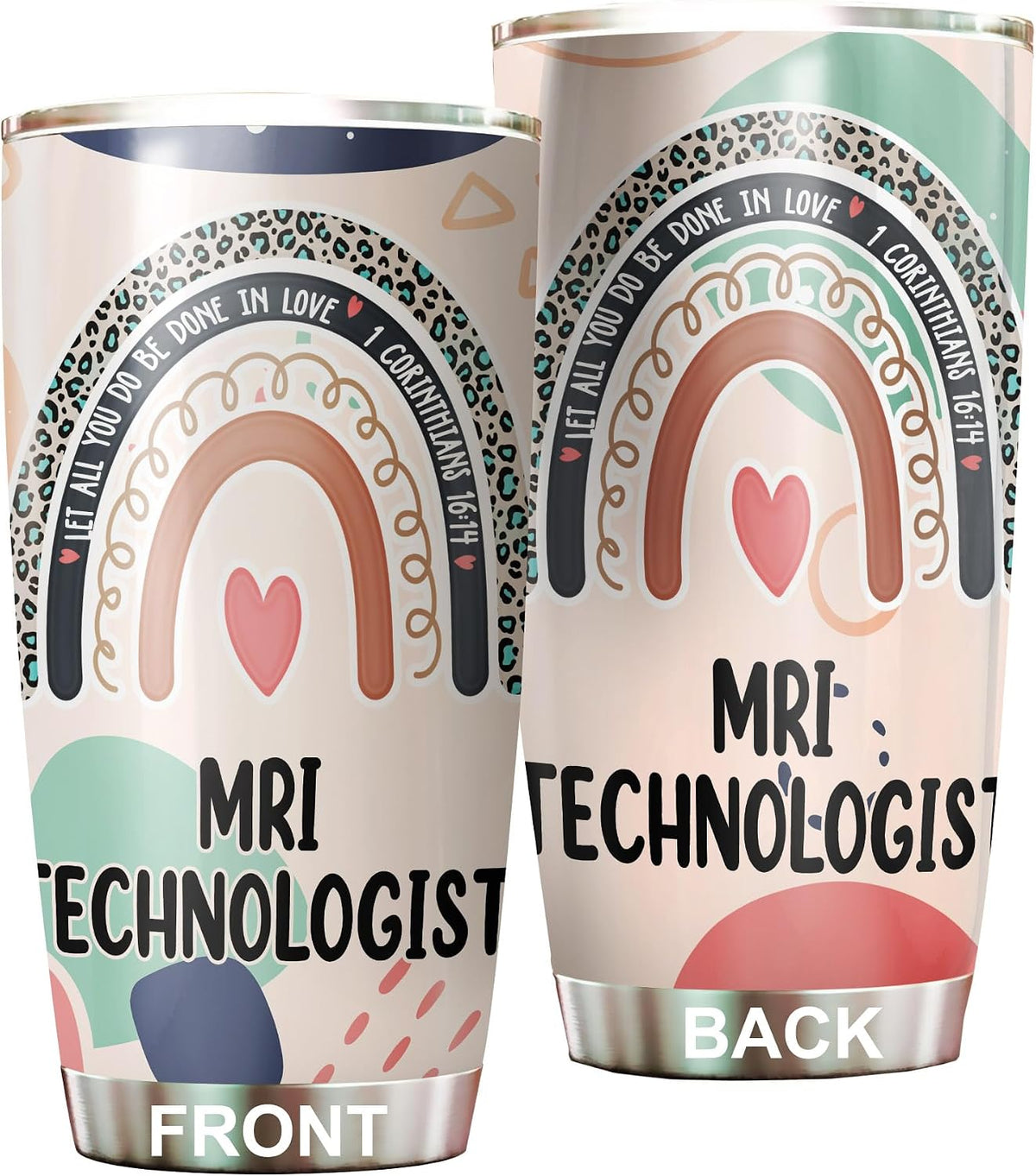 Let All You Do Be Done In Love Postal Clerk Tumbler Stainless Steel 20oz, Office Gifts Women Men Work Friends Coworker, Driking Coffee Cup For Birthday Christmas - Colors M
