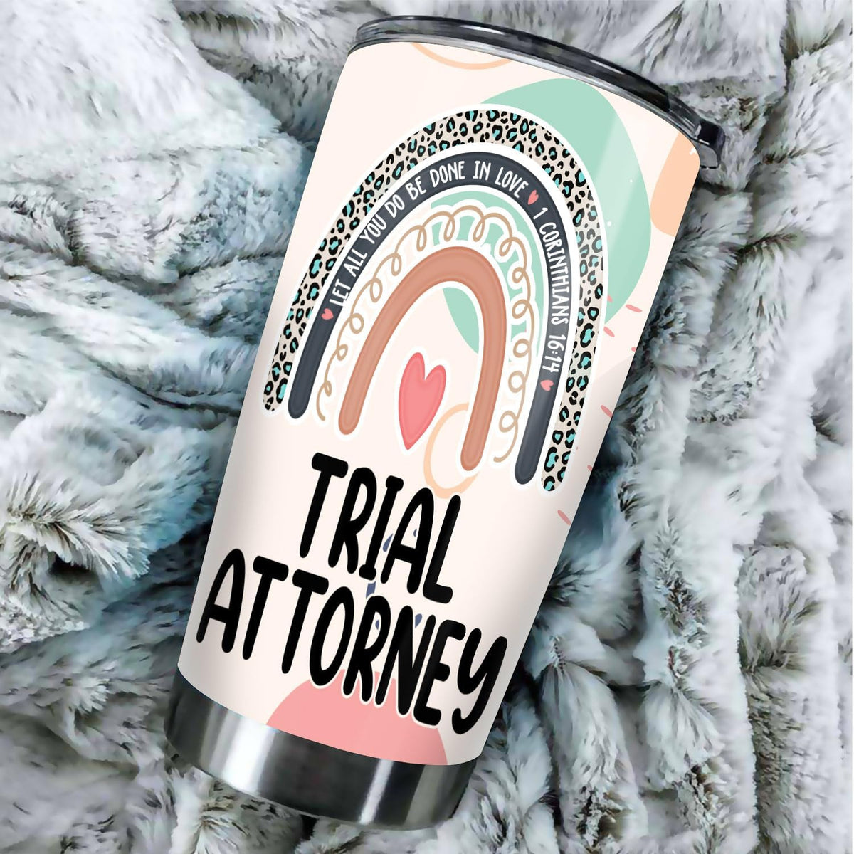 Let All You Do Be Done In Love Postal Clerk Tumbler Stainless Steel 20oz, Office Gifts Women Men Work Friends Coworker, Driking Coffee Cup For Birthday Christmas - Colors M