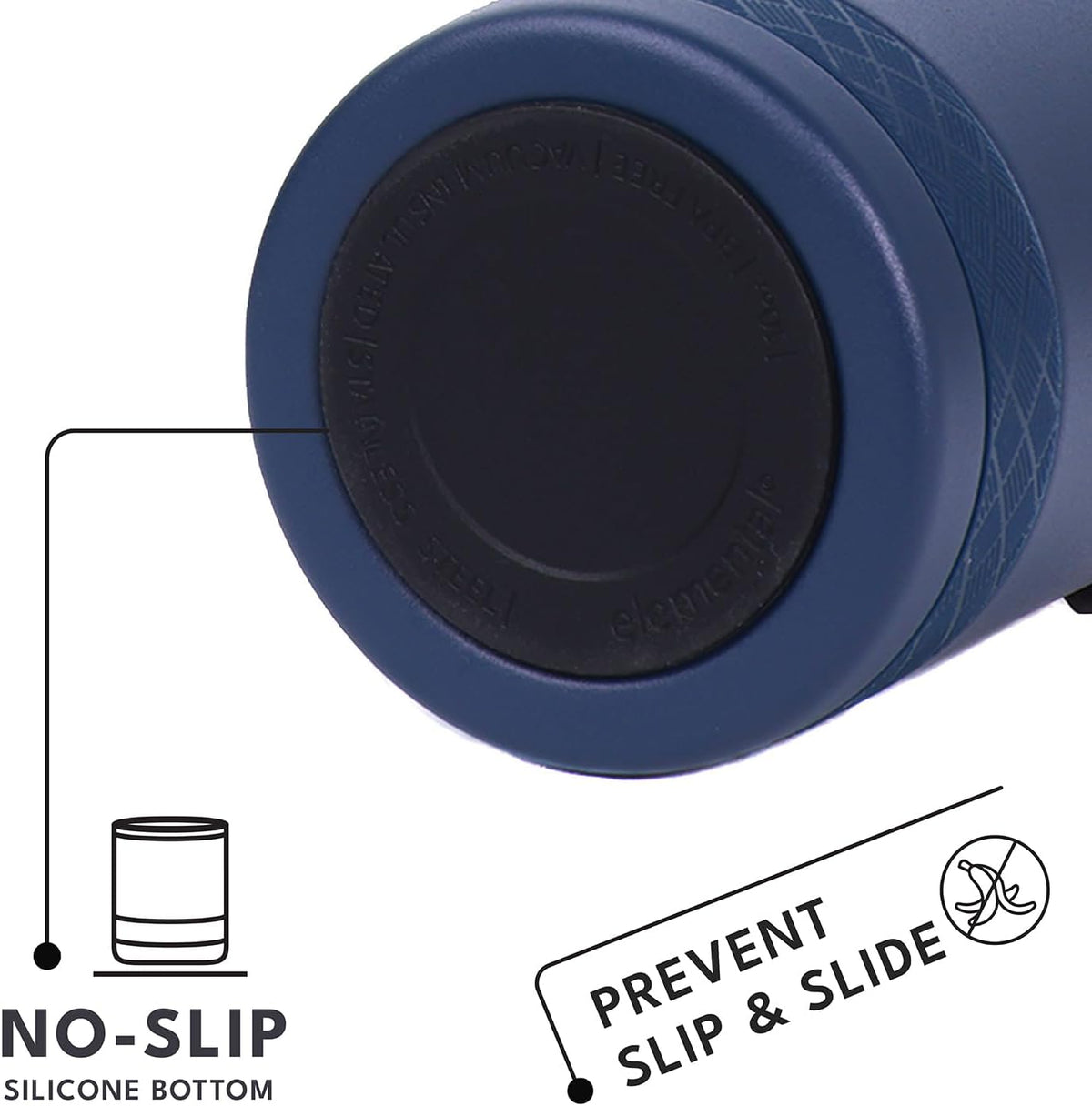 Recess Lowball Tumbler, 10oz Triple Wall Stainless Steel Cup with Non-Shattered Tritan Lid, Insulated Whiskey Glass, Insulated Coffee Tumbler Mug for Hot & Cold Drinks - Black