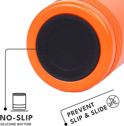 Recess Lowball Tumbler, 10oz Triple Wall Stainless Steel Cup with Non-Shattered Tritan Lid, Insulated Whiskey Glass, Insulated Coffee Tumbler Mug for Hot & Cold Drinks - Black