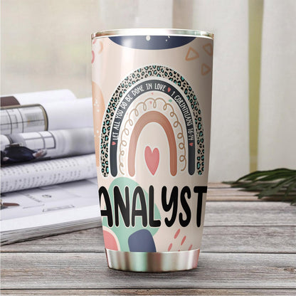 Let All You Do Be Done In Love Postal Clerk Tumbler Stainless Steel 20oz, Office Gifts Women Men Work Friends Coworker, Driking Coffee Cup For Birthday Christmas - Colors D