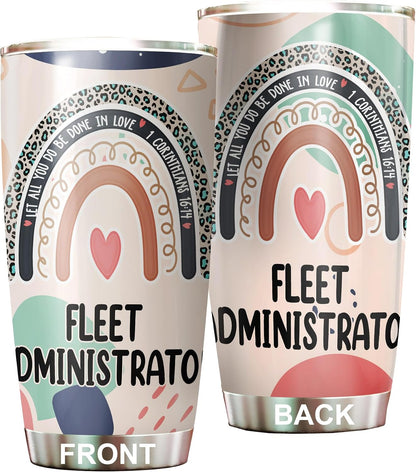 Let All You Do Be Done In Love Postal Clerk Tumbler Stainless Steel 20oz, Office Gifts Women Men Work Friends Coworker, Driking Coffee Cup For Birthday Christmas - Colors D