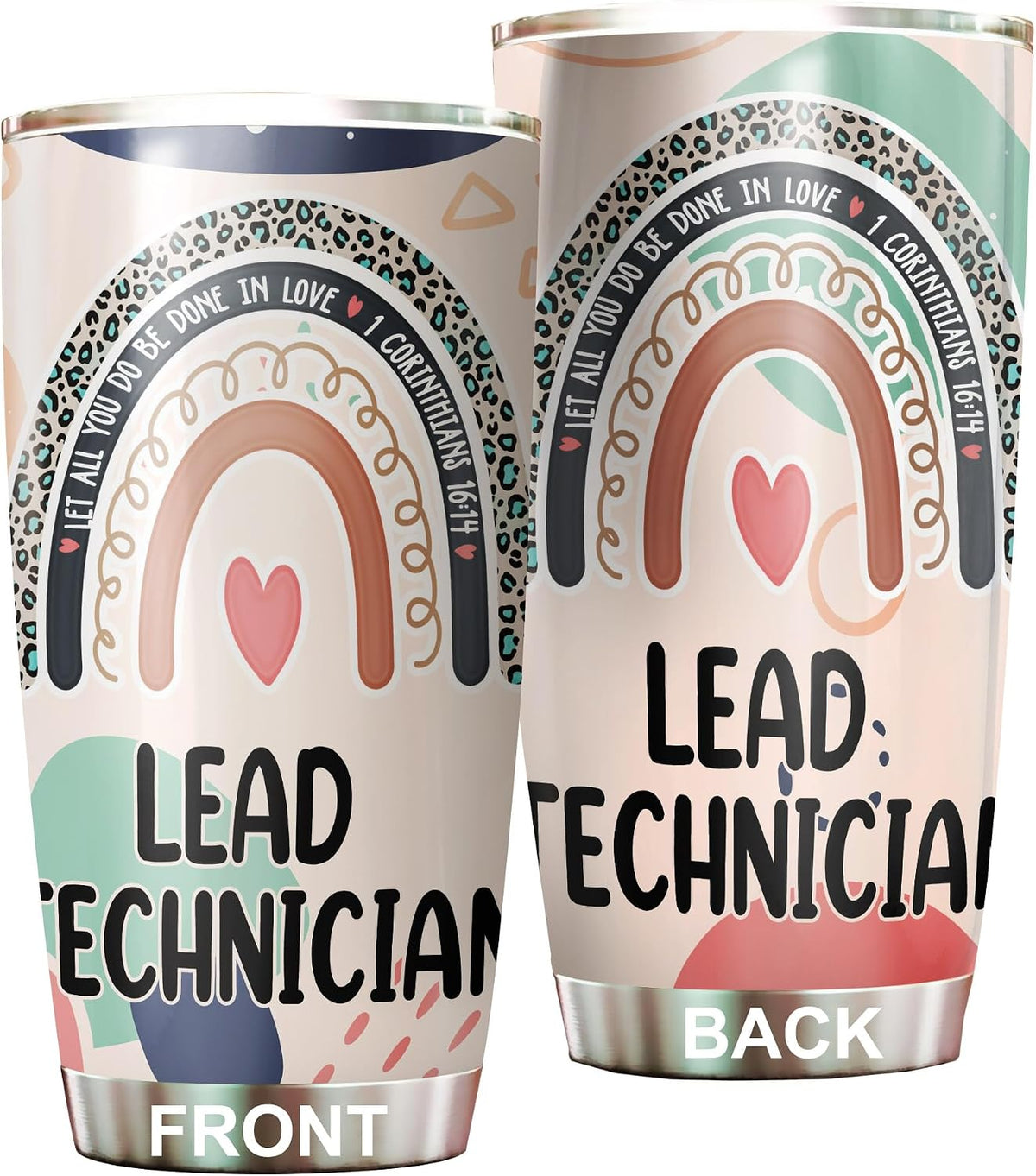 Let All You Do Be Done In Love Postal Clerk Tumbler Stainless Steel 20oz, Office Gifts Women Men Work Friends Coworker, Driking Coffee Cup For Birthday Christmas - Colors D