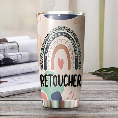 Let All You Do Be Done In Love Postal Clerk Tumbler Stainless Steel 20oz, Office Gifts Women Men Work Friends Coworker, Driking Coffee Cup For Birthday Christmas - Colors D