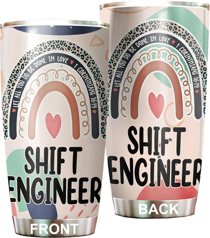 Let All You Do Be Done In Love Postal Clerk Tumbler Stainless Steel 20oz, Office Gifts Women Men Work Friends Coworker, Driking Coffee Cup For Birthday Christmas - Colors D