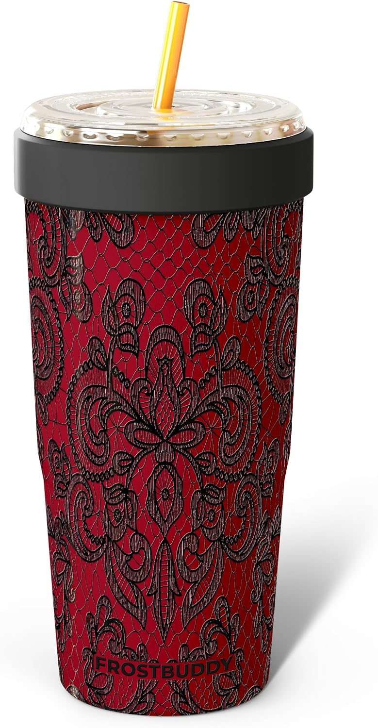 Togo Buddy 30 oz Stainless Steel Vacuum Insulated Tumbler To Go Coffee Cup – Iced Coffee Cups, Iced Coffee Sleeve, Travel Mug, Thermal Cup for Hot & Cold Drinks, Dunkin Cup (Blue Pencil) - Colors A