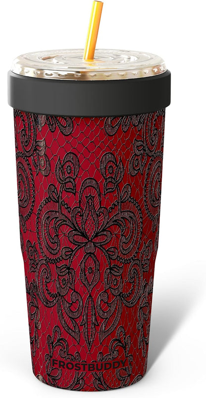 Togo Buddy 30 oz Stainless Steel Vacuum Insulated Tumbler To Go Coffee Cup – Iced Coffee Cups, Iced Coffee Sleeve, Travel Mug, Thermal Cup for Hot & Cold Drinks, Dunkin Cup (Blue Pencil) - Colors A
