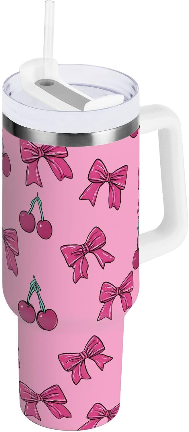Monkey Face Banana 30 oz Tumbler with Handle and Straw Lid, Insulated Stainless Steel Water Bottle Portable Travel Coffee Tea Mug Cup - Colors A