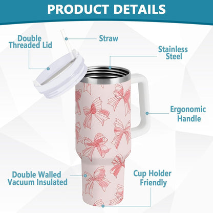 Monkey Face Banana 30 oz Tumbler with Handle and Straw Lid, Insulated Stainless Steel Water Bottle Portable Travel Coffee Tea Mug Cup - Colors A