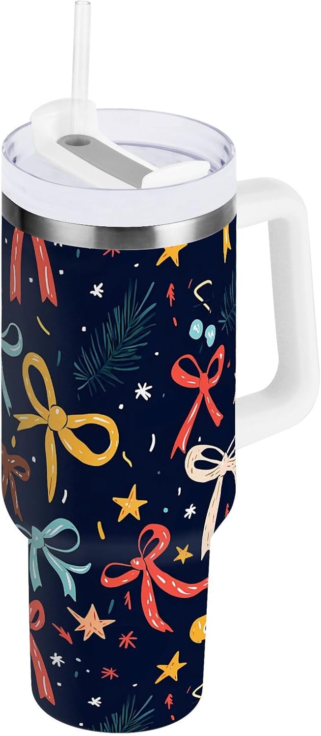 Monkey Face Banana 30 oz Tumbler with Handle and Straw Lid, Insulated Stainless Steel Water Bottle Portable Travel Coffee Tea Mug Cup - Colors A