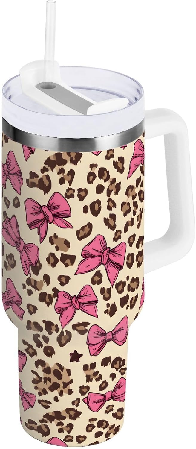 Monkey Face Banana 30 oz Tumbler with Handle and Straw Lid, Insulated Stainless Steel Water Bottle Portable Travel Coffee Tea Mug Cup - Colors A