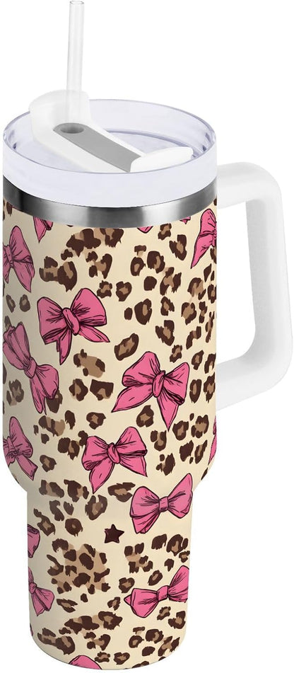 Monkey Face Banana 30 oz Tumbler with Handle and Straw Lid, Insulated Stainless Steel Water Bottle Portable Travel Coffee Tea Mug Cup - Colors A