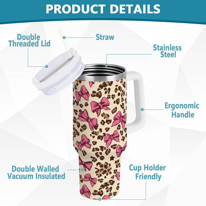 Monkey Face Banana 30 oz Tumbler with Handle and Straw Lid, Insulated Stainless Steel Water Bottle Portable Travel Coffee Tea Mug Cup - Colors A