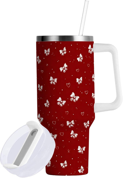 Monkey Face Banana 30 oz Tumbler with Handle and Straw Lid, Insulated Stainless Steel Water Bottle Portable Travel Coffee Tea Mug Cup - Colors A