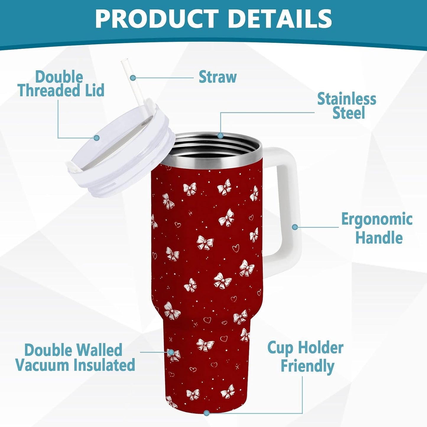 Monkey Face Banana 30 oz Tumbler with Handle and Straw Lid, Insulated Stainless Steel Water Bottle Portable Travel Coffee Tea Mug Cup - Colors A