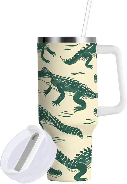 Monkey Face Banana 30 oz Tumbler with Handle and Straw Lid, Insulated Stainless Steel Water Bottle Portable Travel Coffee Tea Mug Cup - Colors A