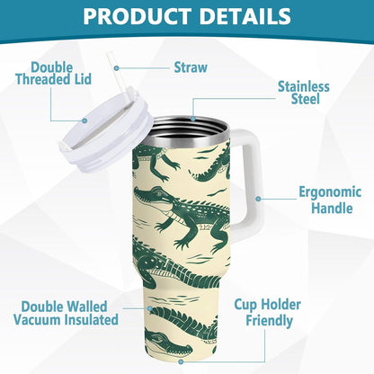 Monkey Face Banana 30 oz Tumbler with Handle and Straw Lid, Insulated Stainless Steel Water Bottle Portable Travel Coffee Tea Mug Cup - Colors A