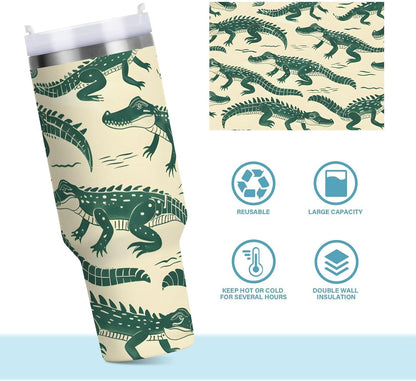 Monkey Face Banana 30 oz Tumbler with Handle and Straw Lid, Insulated Stainless Steel Water Bottle Portable Travel Coffee Tea Mug Cup - Colors A