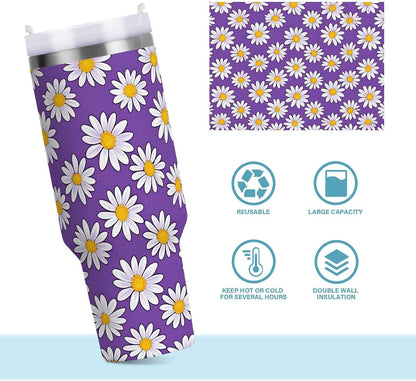 Monkey Face Banana 30 oz Tumbler with Handle and Straw Lid, Insulated Stainless Steel Water Bottle Portable Travel Coffee Tea Mug Cup - Colors A