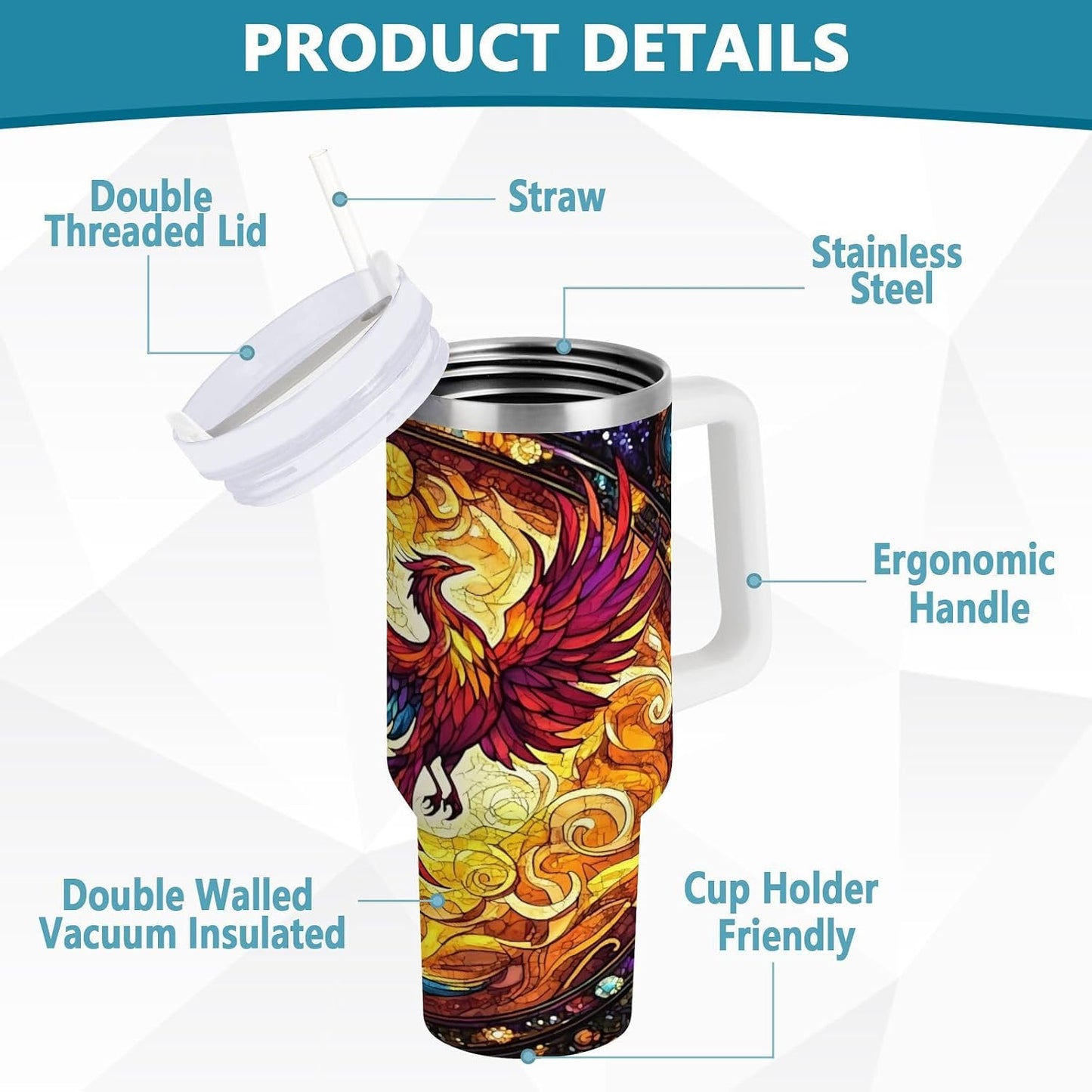 Monkey Face Banana 30 oz Tumbler with Handle and Straw Lid, Insulated Stainless Steel Water Bottle Portable Travel Coffee Tea Mug Cup - Colors A