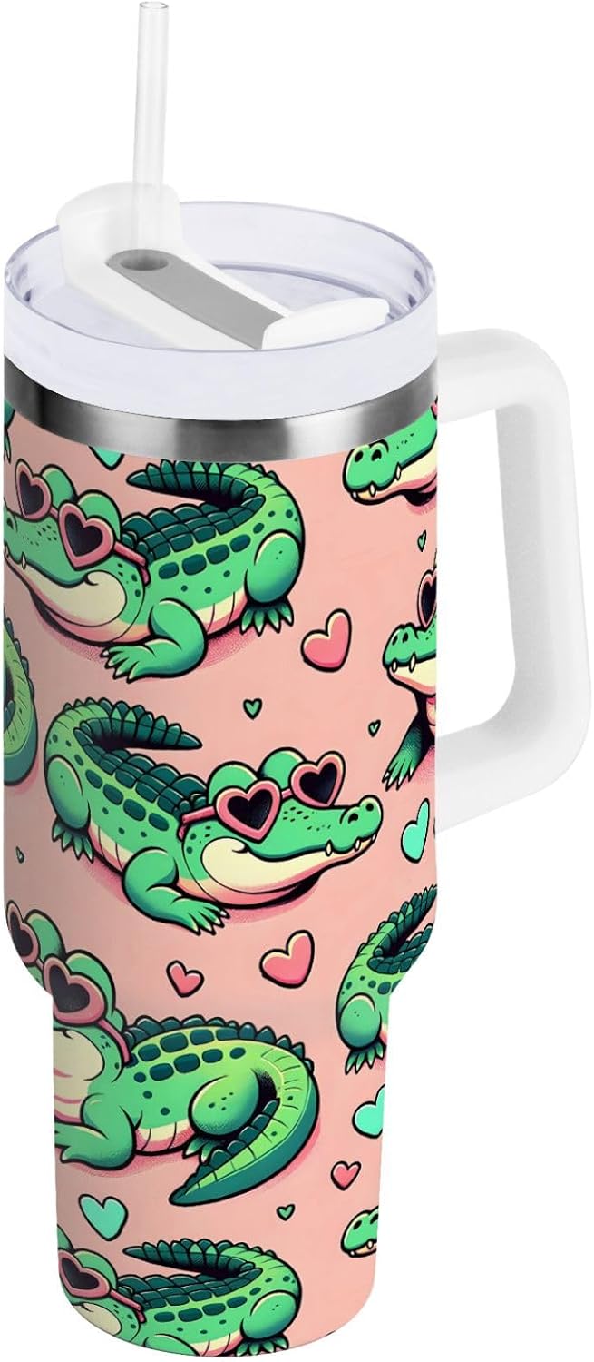 Monkey Face Banana 30 oz Tumbler with Handle and Straw Lid, Insulated Stainless Steel Water Bottle Portable Travel Coffee Tea Mug Cup - Colors A