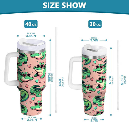 Monkey Face Banana 30 oz Tumbler with Handle and Straw Lid, Insulated Stainless Steel Water Bottle Portable Travel Coffee Tea Mug Cup - Colors A