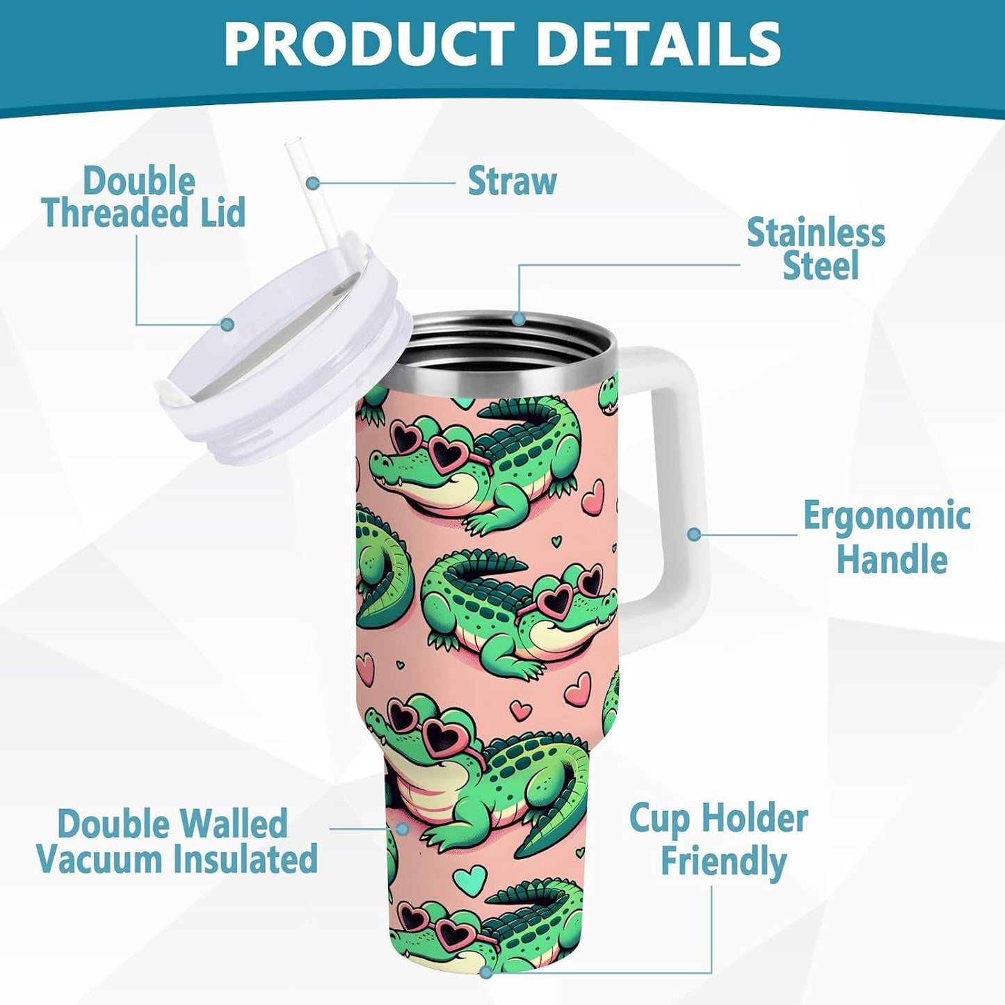 Monkey Face Banana 30 oz Tumbler with Handle and Straw Lid, Insulated Stainless Steel Water Bottle Portable Travel Coffee Tea Mug Cup - Colors A