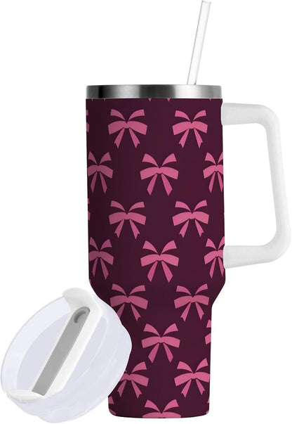 Monkey Face Banana 30 oz Tumbler with Handle and Straw Lid, Insulated Stainless Steel Water Bottle Portable Travel Coffee Tea Mug Cup - Colors A