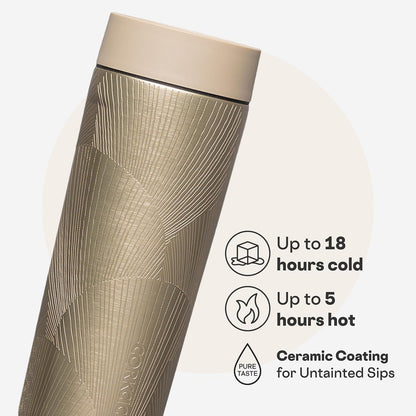 Commuter Cup Travel Mug - Insulated Coffee Mug with Lid - Keeps Drinks Cold 18 Hours - 360° Spill-Proof Sip Lid - Holiday Gift - Great for Gifting Warmth - 17 oz - Powder Blue